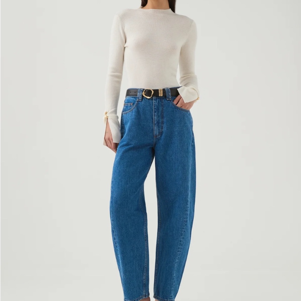 Aje High Rise Blue Women's Jeans
Stevie Barrel Ankle Jean - Picture 6 of 16